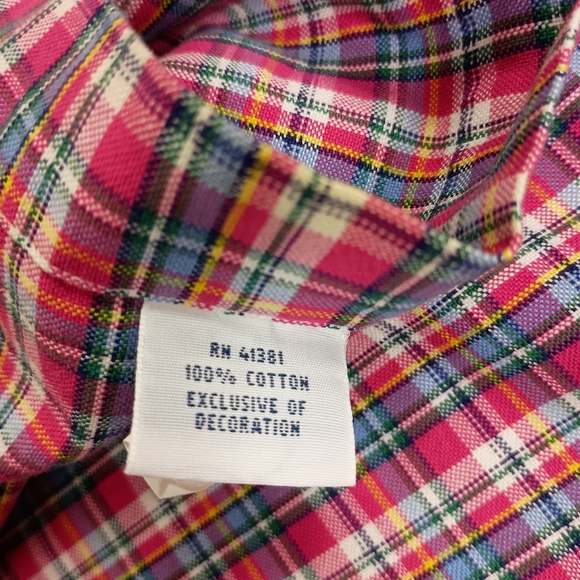 Ralph Lauren Mens Shirt XXL Pink Plaid Button Down Long Sleeve Naked Pony Preppy - Picture 10 of 11